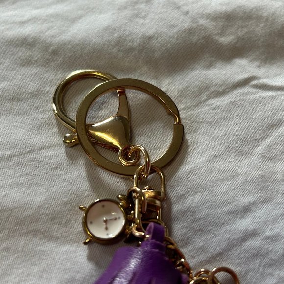 Purple Macaron & Clock Bag Charm Key Ring - Picture 5 of 7